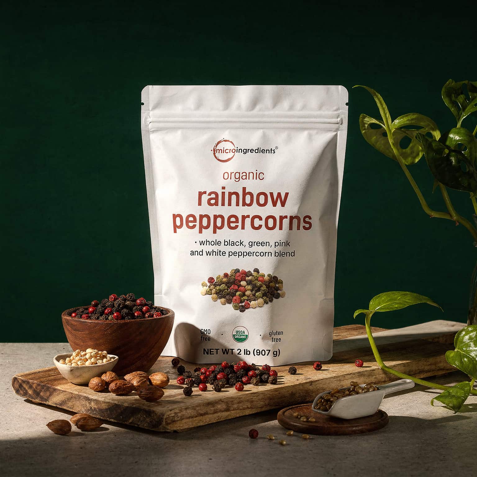 Organic Rainbow Peppercorns 2lb - Whole Peppercorns