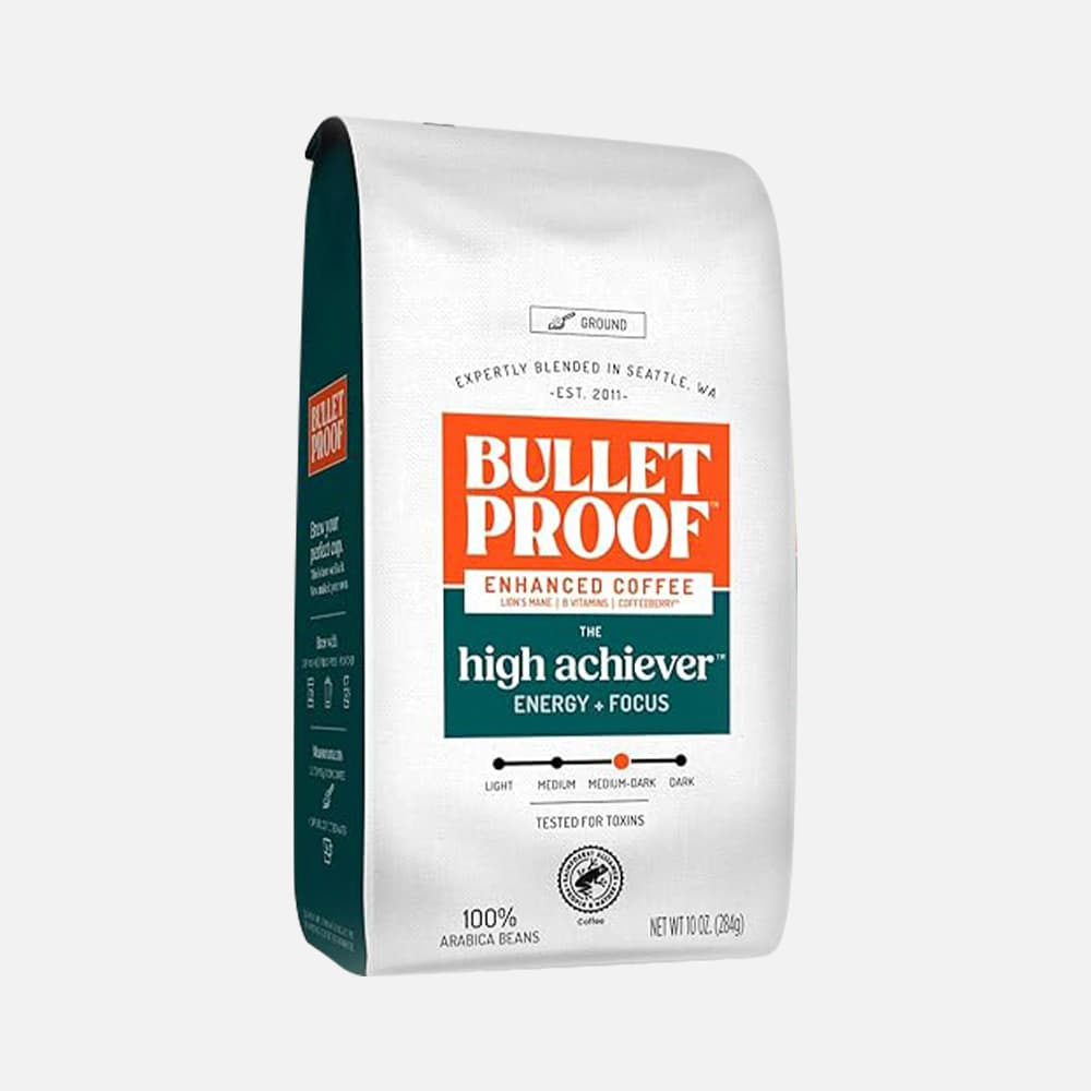High Achiever Mushroom Coffee ‚Äö 10oz (Pack of 3) Ground