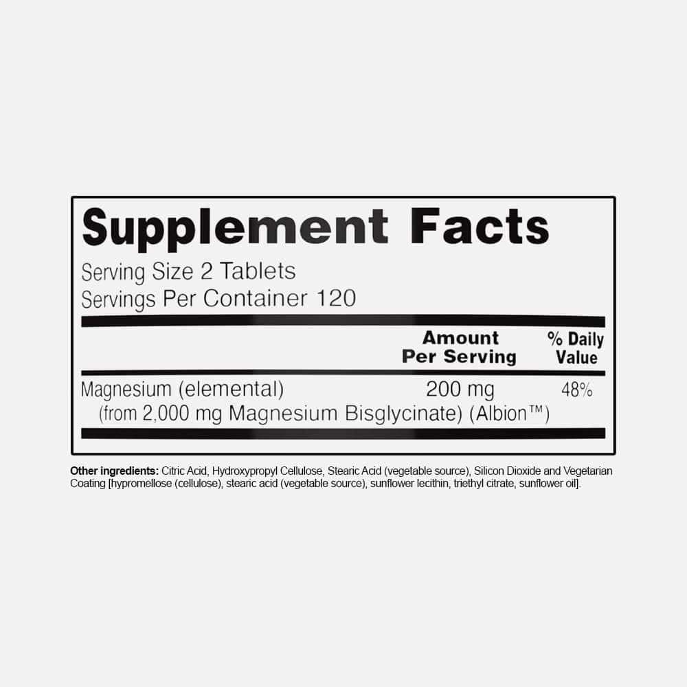 Magnesium Glycinate 240mg - 240 Tablets