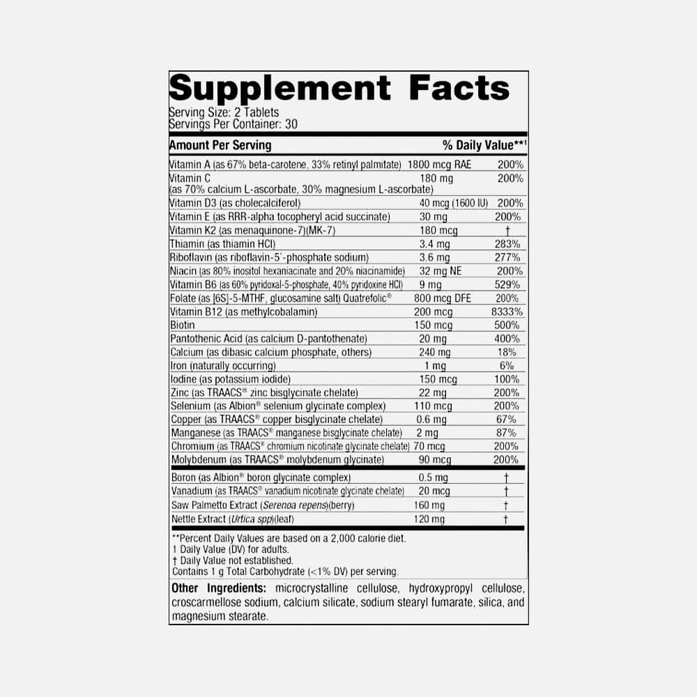 Men‚Äö Multivitamin Extra Strength - 60 Tablets
