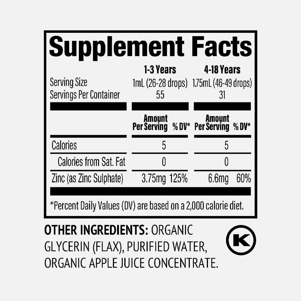 Vimergy Kids Zinc Liquid 3.3mg - 55ml Drops