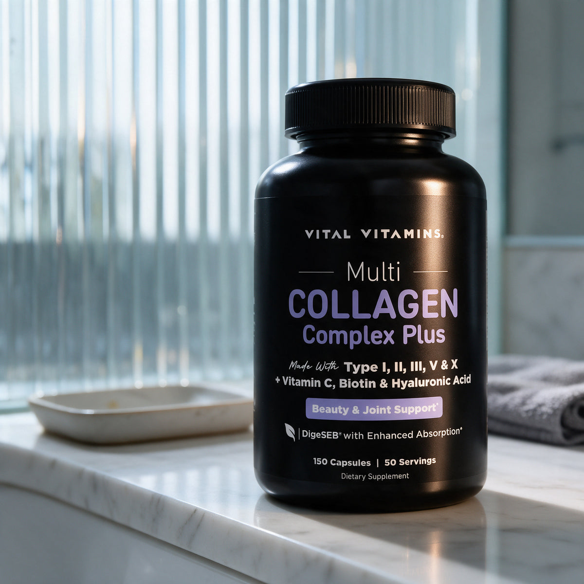 Vital Vitamins - Multi Collagen Complex Plus - 150 Capsules