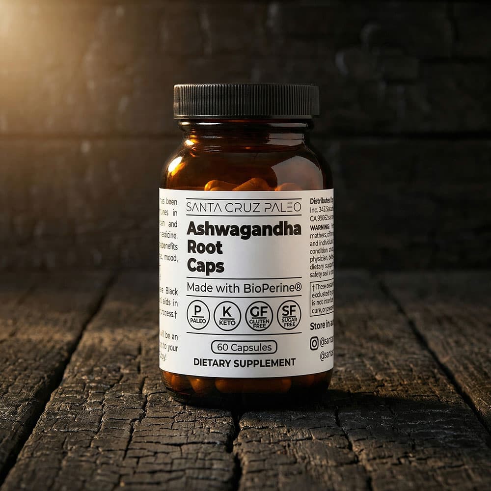 Ashwagandha Root 600mg with BioPerine - 60 Capsules