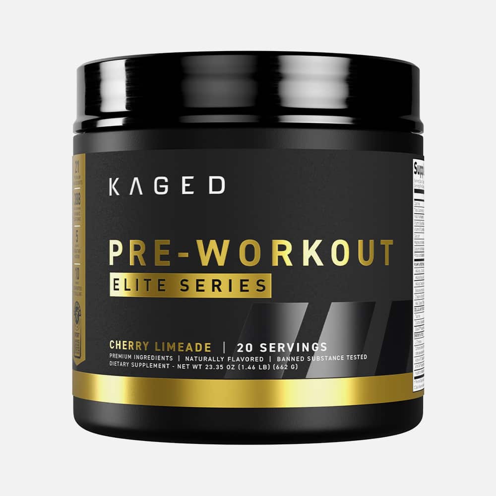Kaged Pre-Workout Elite 388mg Caffeine - 20 Servings Powder - Cherry Limeade