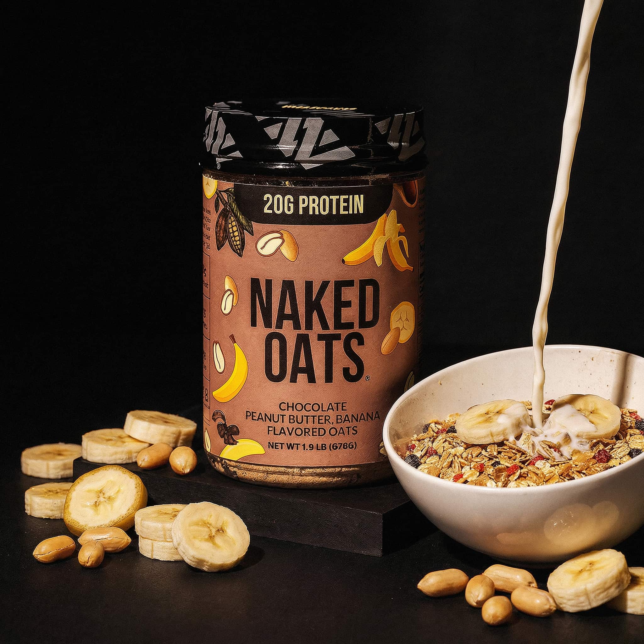 NAKED Oats Chocolate PB Banana 20g - 12 Servings