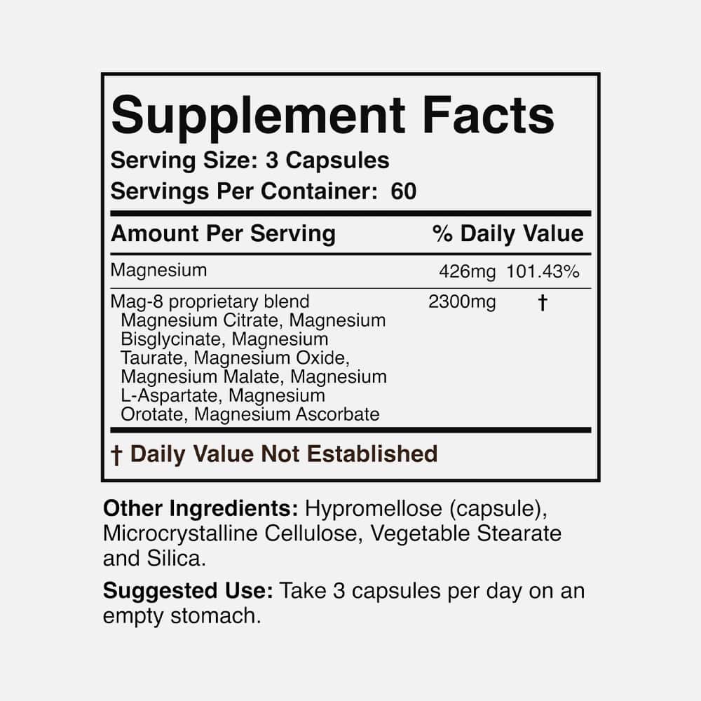 Magnesium Complex 426mg - 180 Capsules