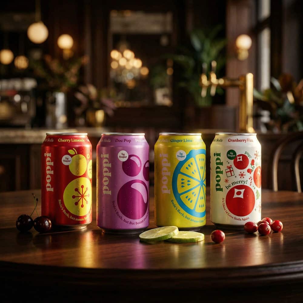 Prebiotic Sparkling Soda Holiday Pack - 12 Cans (12oz)