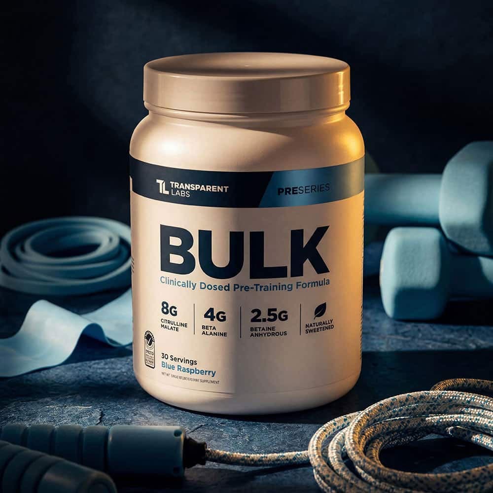 Transparent Labs Bulk Pre-Workout - 30 Servings Powder (Watermelon)