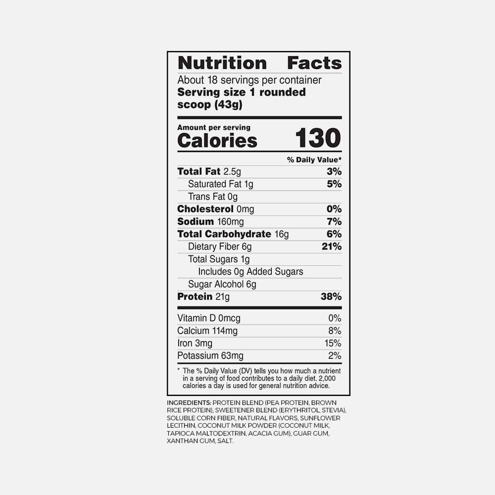 No Cow Protein Powder Plus 20g - 1 Scoop (Plant-Based)