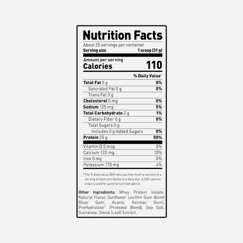 Kaged Whey Protein Isolate 25g - 25 Servings (Vanilla)