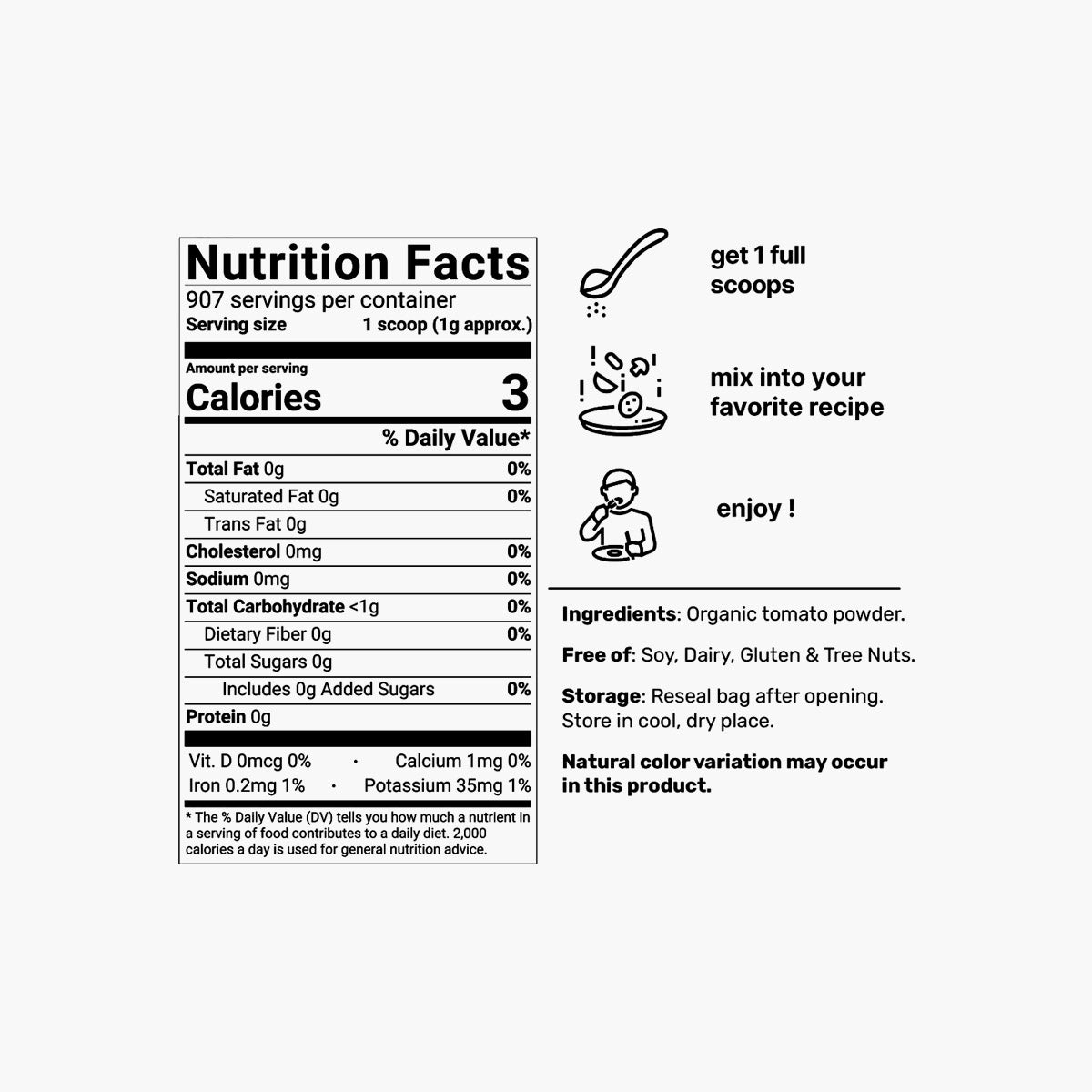 Organic Tomato Powder