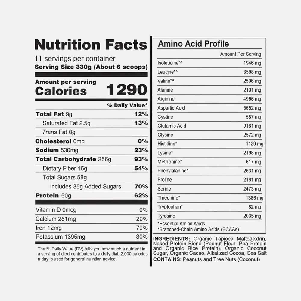 Vegan Mass Gainer - Chocolate Peanut Butter