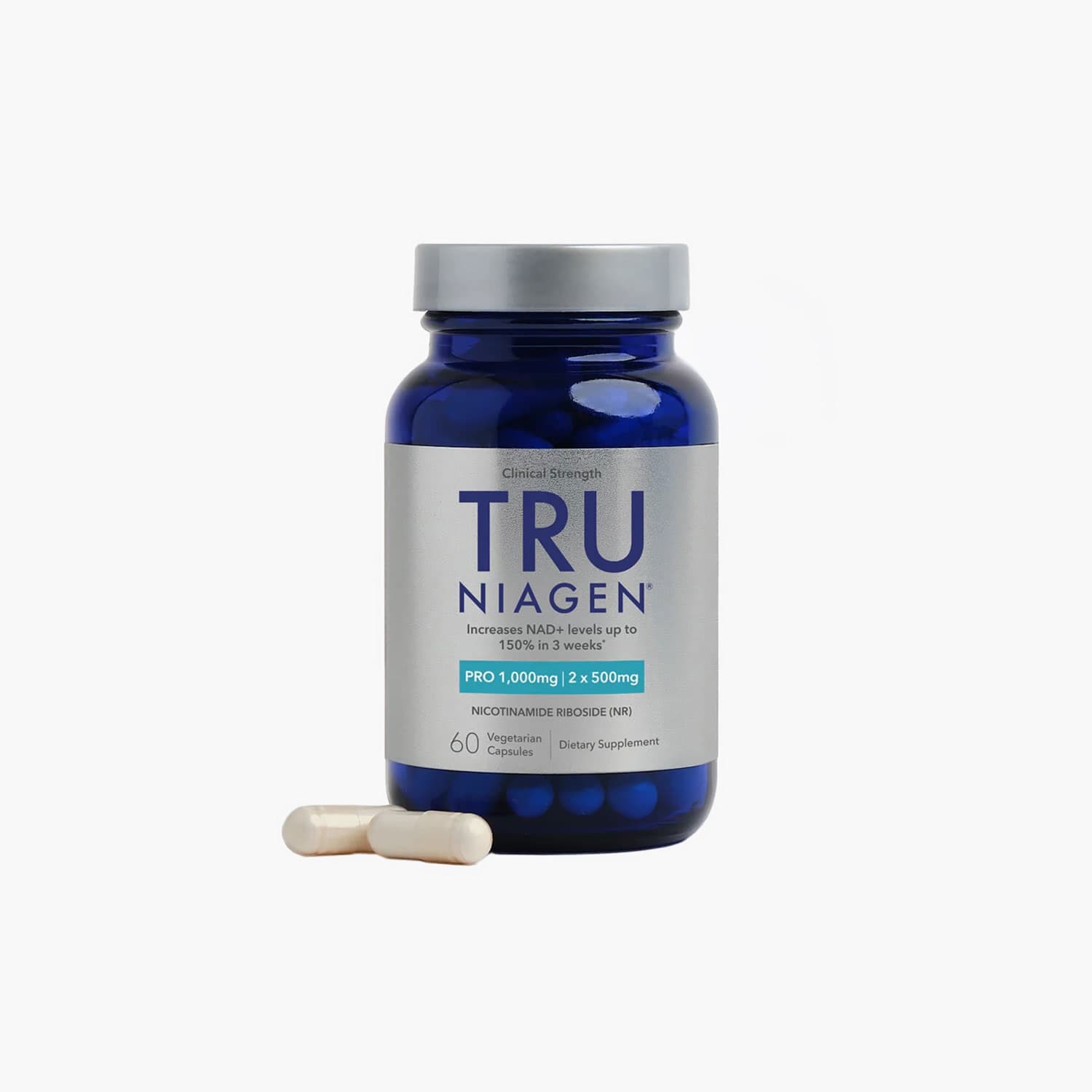 Tru Niagen - NAD+ Supplement Niagen 1000 mg - 60 Capsules