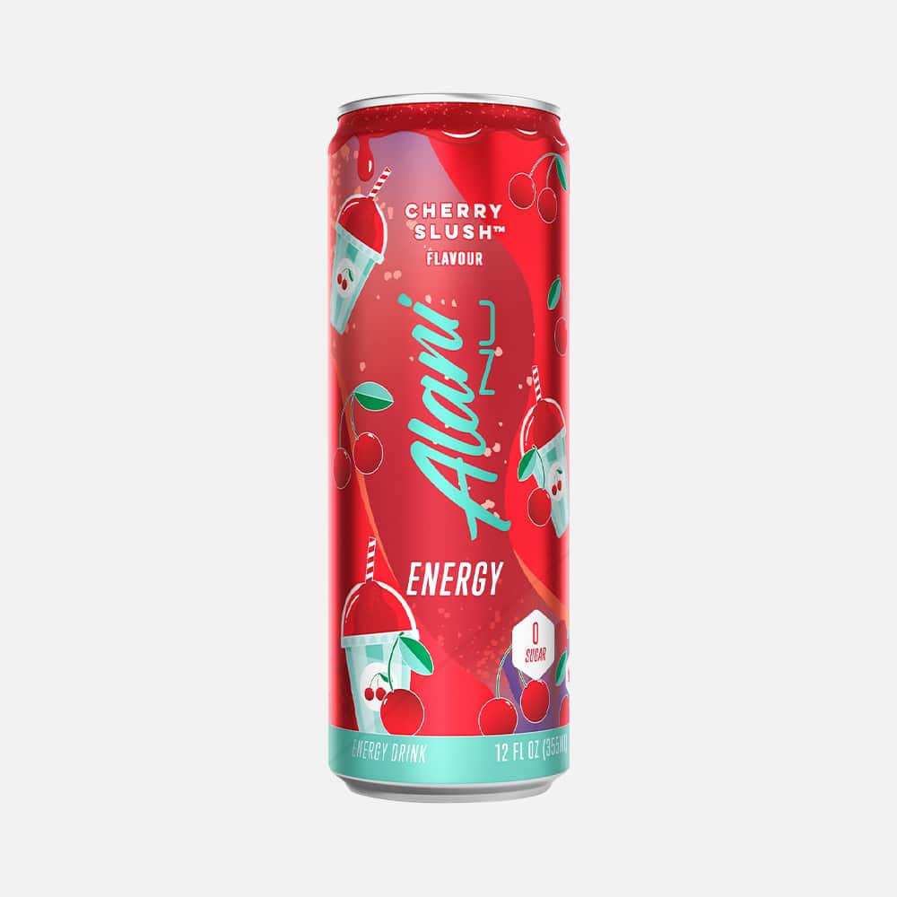 Alani Energy Drink - Cherry Slush, 12 Pack (200mg Caffeine, Sugar-Free)