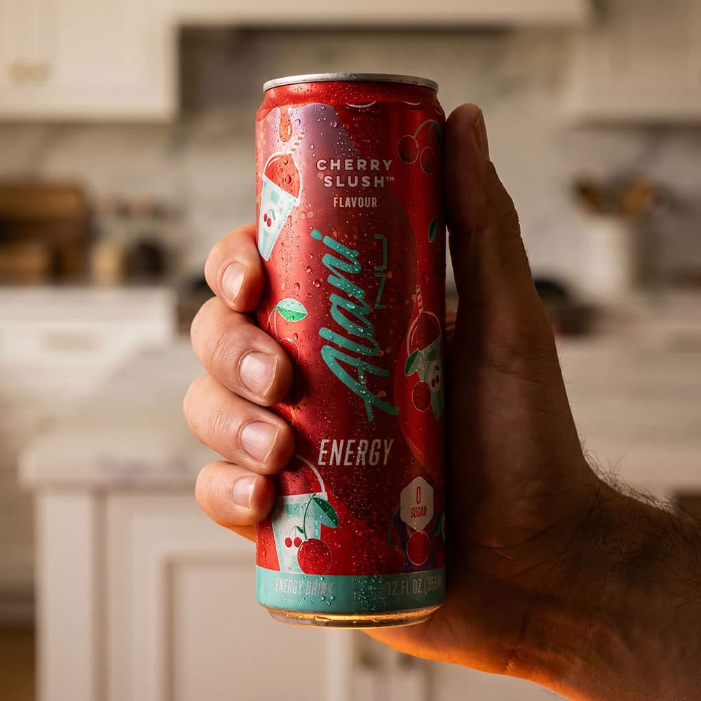 Alani Energy Drink - Cherry Slush, 12 Pack (200mg Caffeine, Sugar-Free)