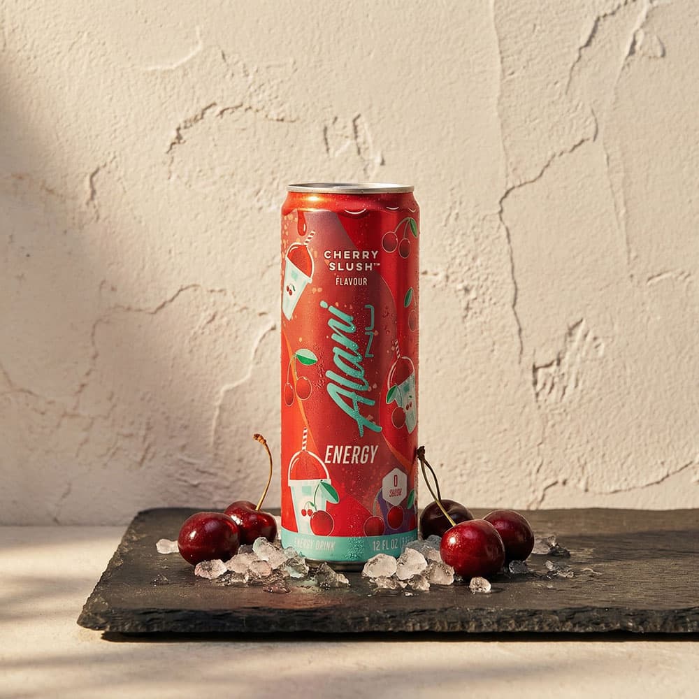 Alani Energy Drink - Cherry Slush, 12 Pack (200mg Caffeine, Sugar-Free)