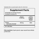Natal Choline 550mg - 60 Vegan Capsules