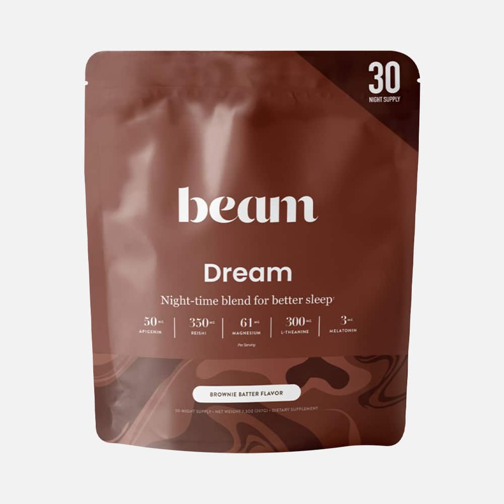 Beam Dream Sleep Powder 30 Servings - Powder Drink Mix - Brownie Batter Flavor