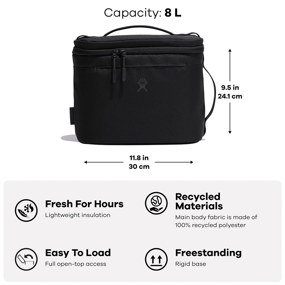 Hydro Flask Insulated Lunch Bag 8L - Black