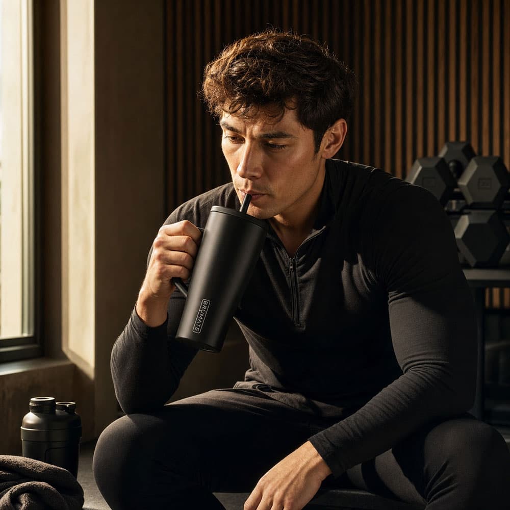 BrüMate Era 30oz Insulated Tumbler with Straw - Matte Black