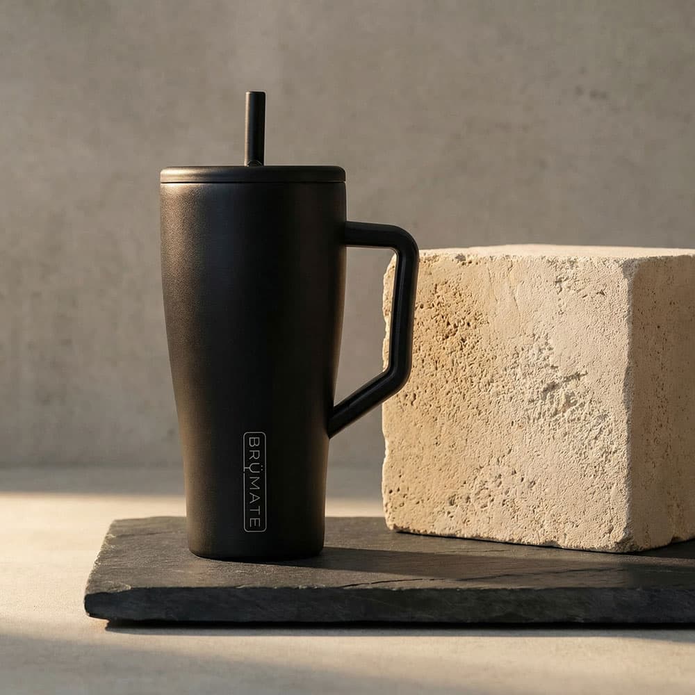 BrüMate Era 30oz Insulated Tumbler with Straw - Matte Black