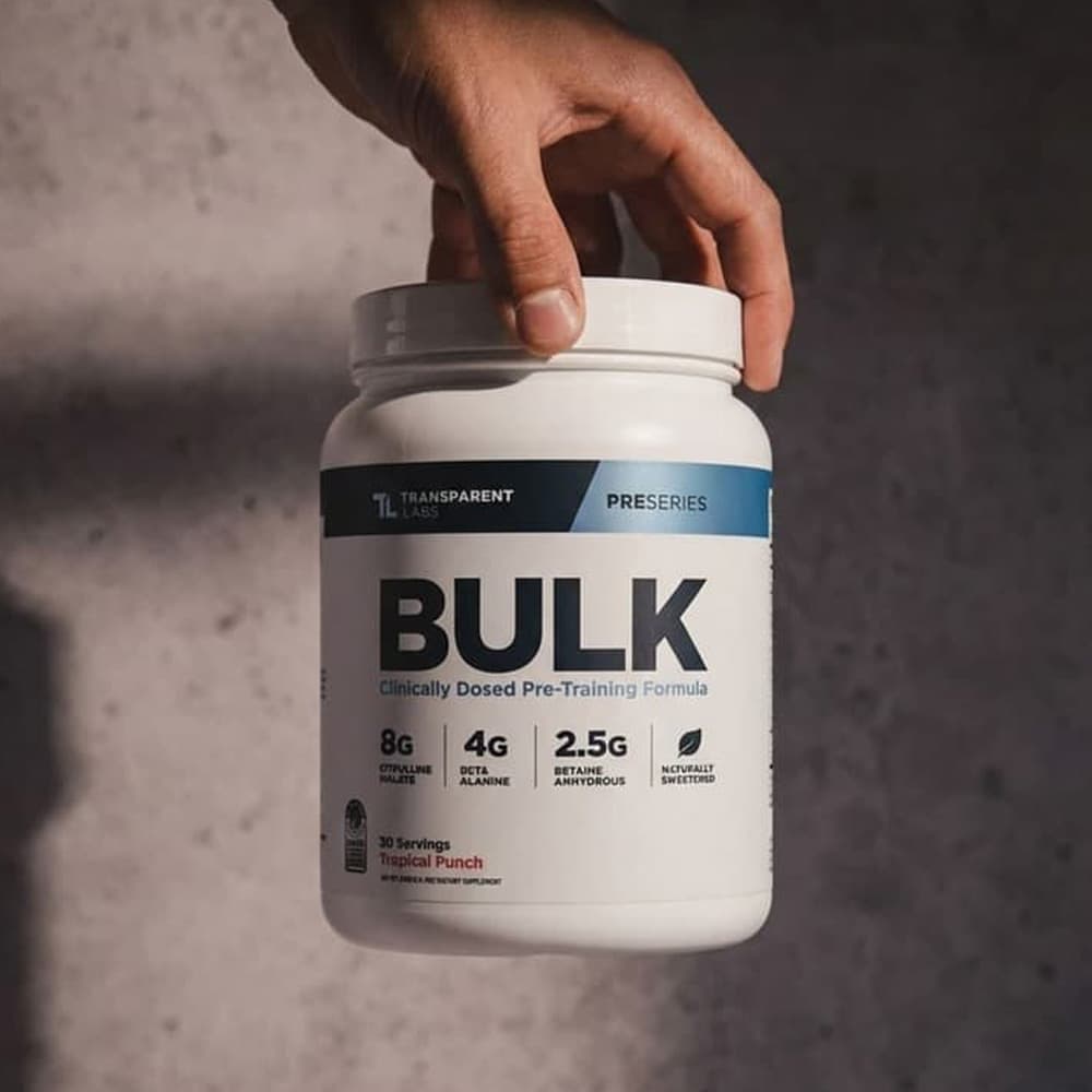Bulk Pre-Workout Powder - 30 Servings (Tropical Punch)