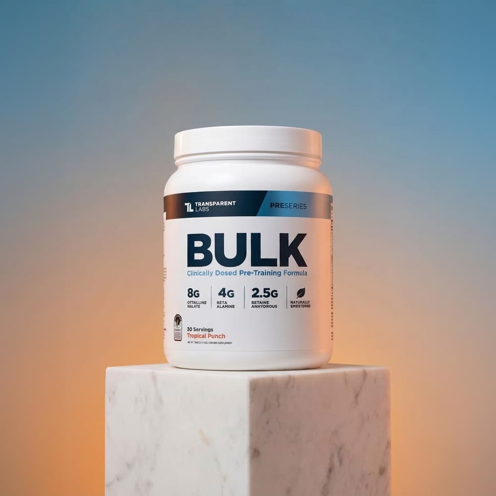 Bulk Pre-Workout Powder - 30 Servings (Tropical Punch)