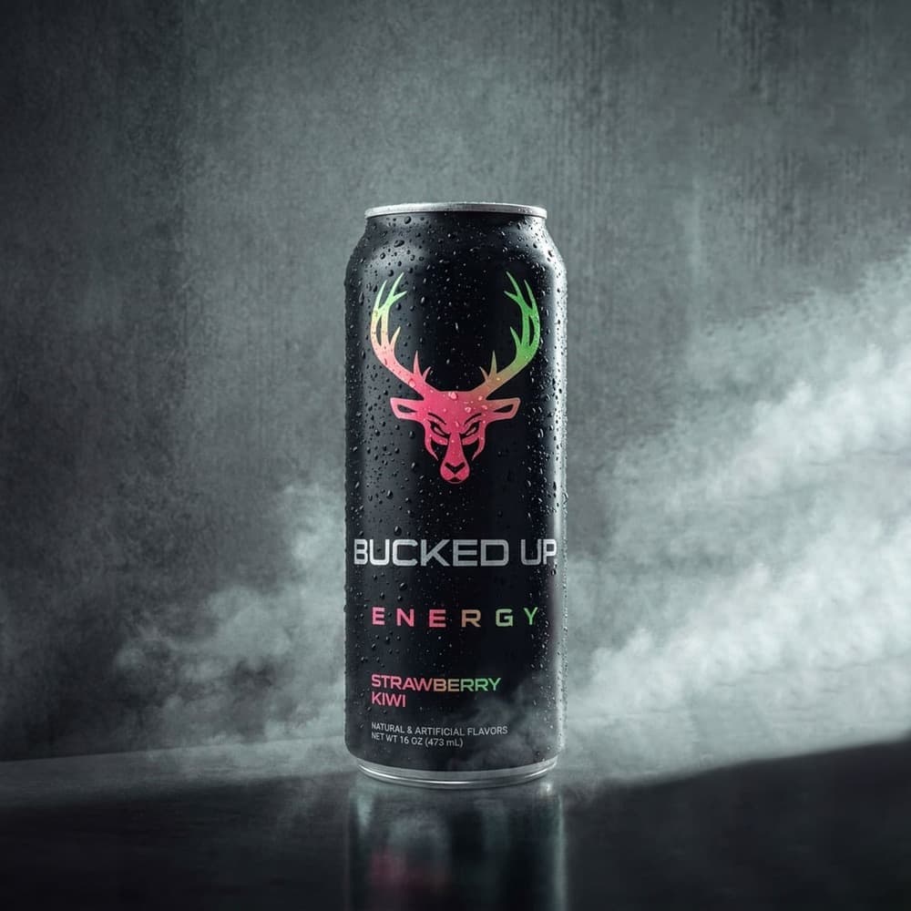 Bucked Up Energy 300mg - 12 Cans (Strawberry Kiwi)