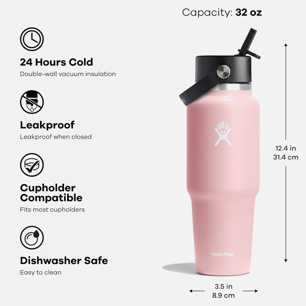 Wide Flex Straw Travel Bottle 32 Oz - Trillium