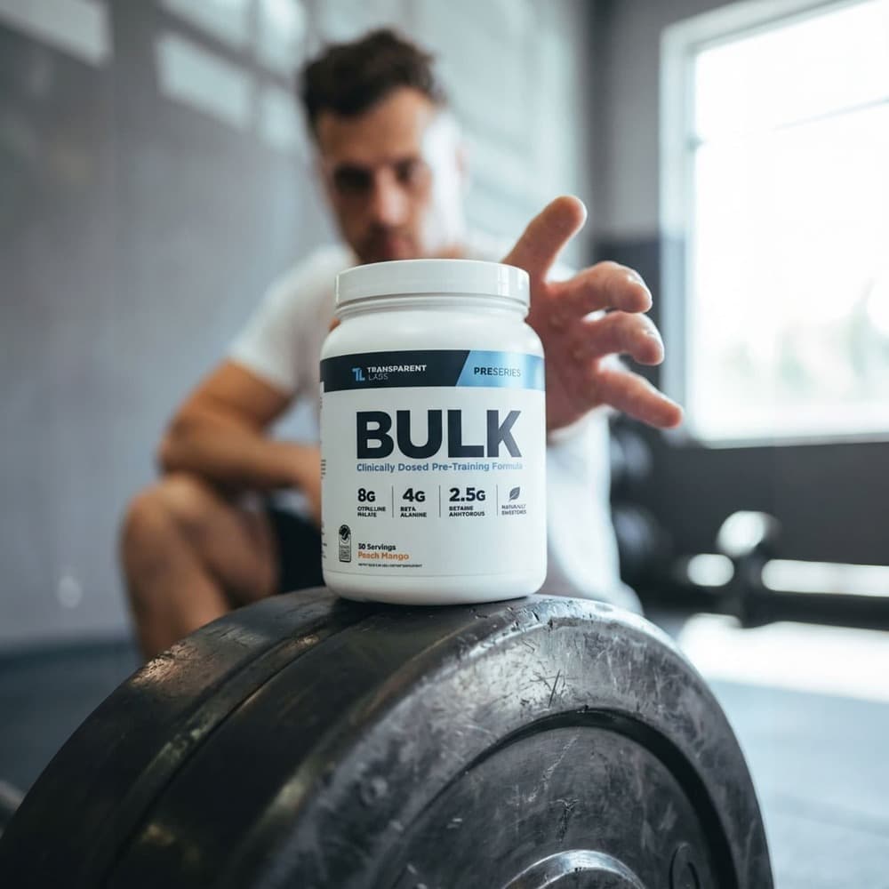 Bulk Pre-Workout Powder 30 Servings - Peach Mango