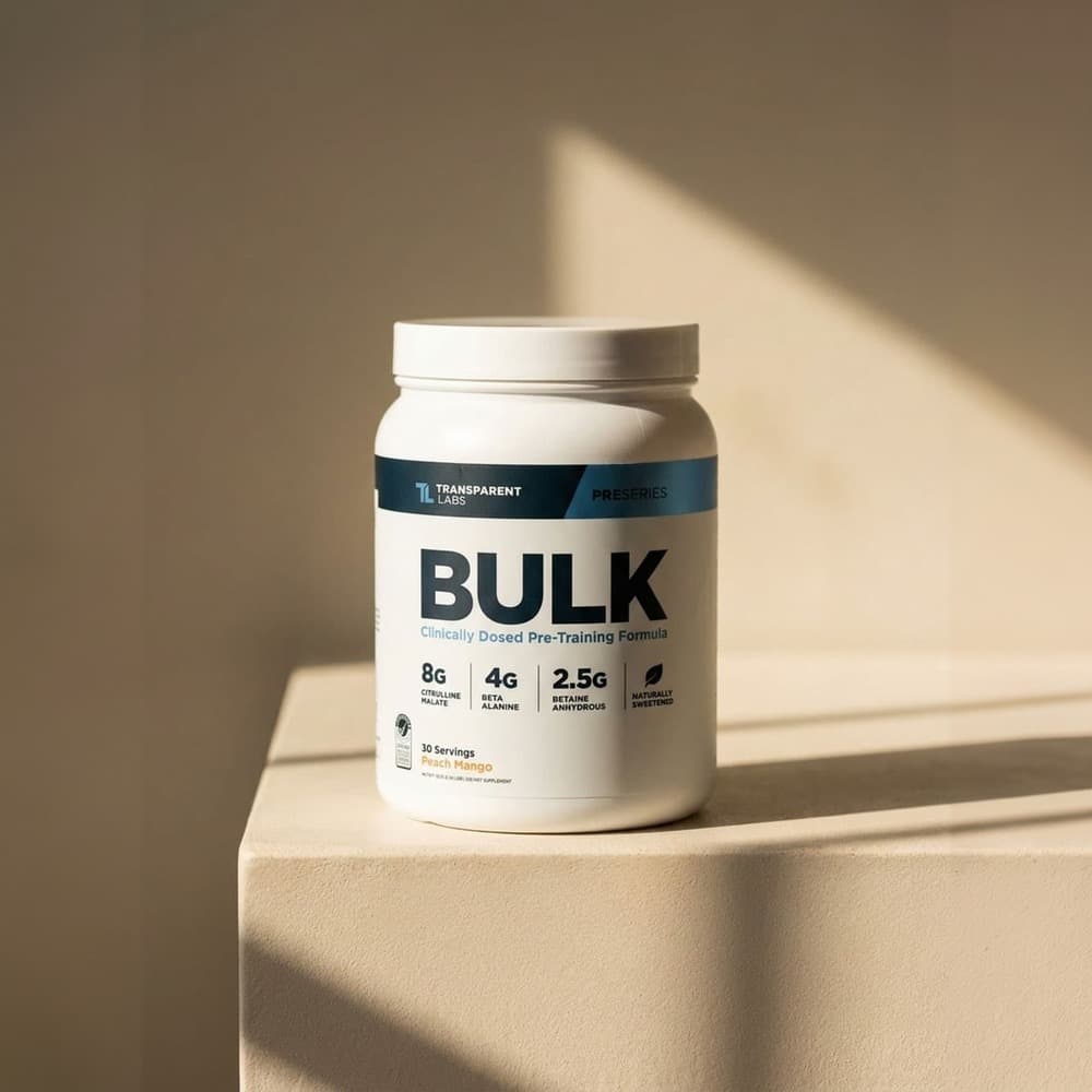 Bulk Pre-Workout Powder 30 Servings - Peach Mango