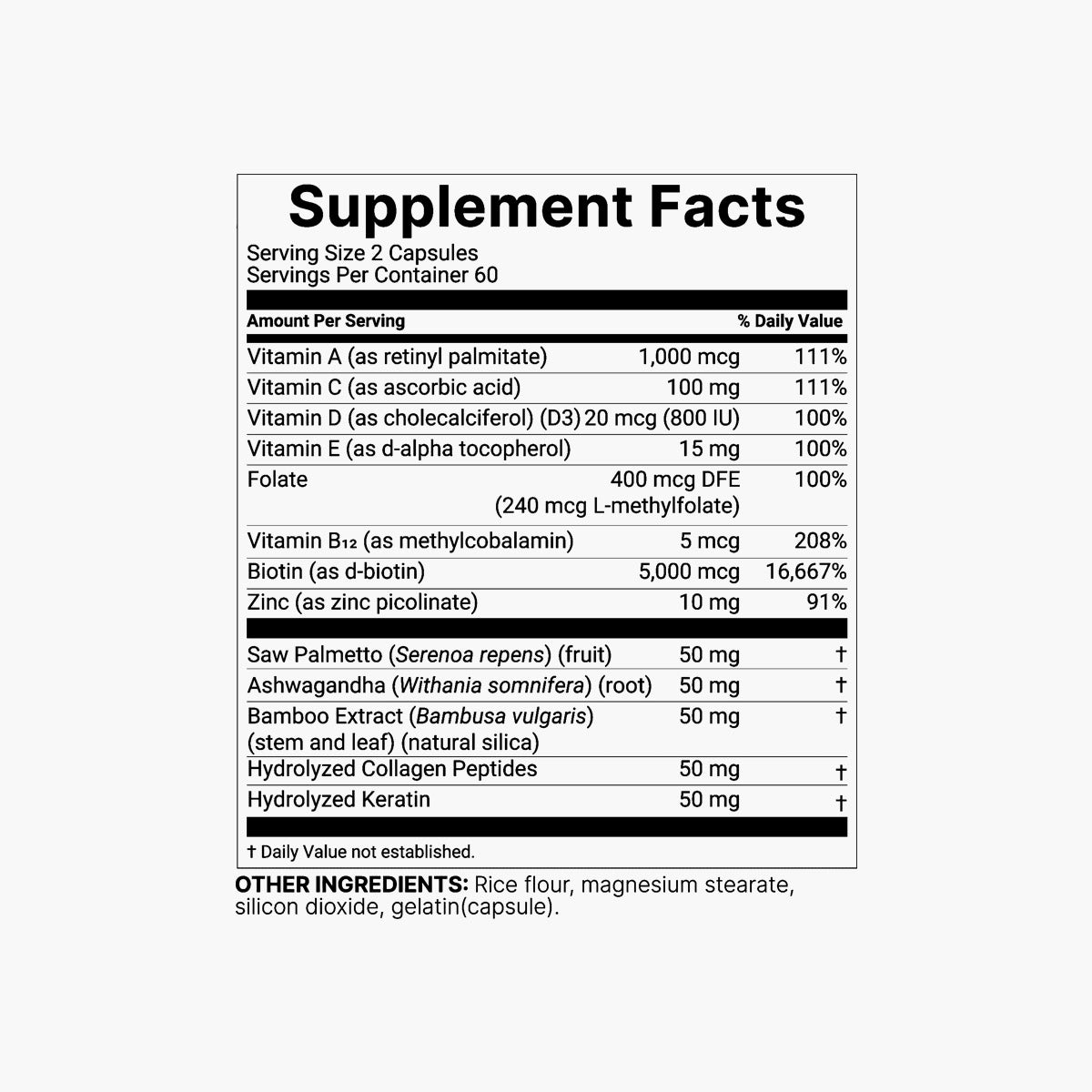 Hair Growth Complex Biotin