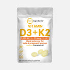 Vitamin D3 1000 IU + K2 MK-7 25 ميكروغرام - 300 كبسولة جيلاتينية