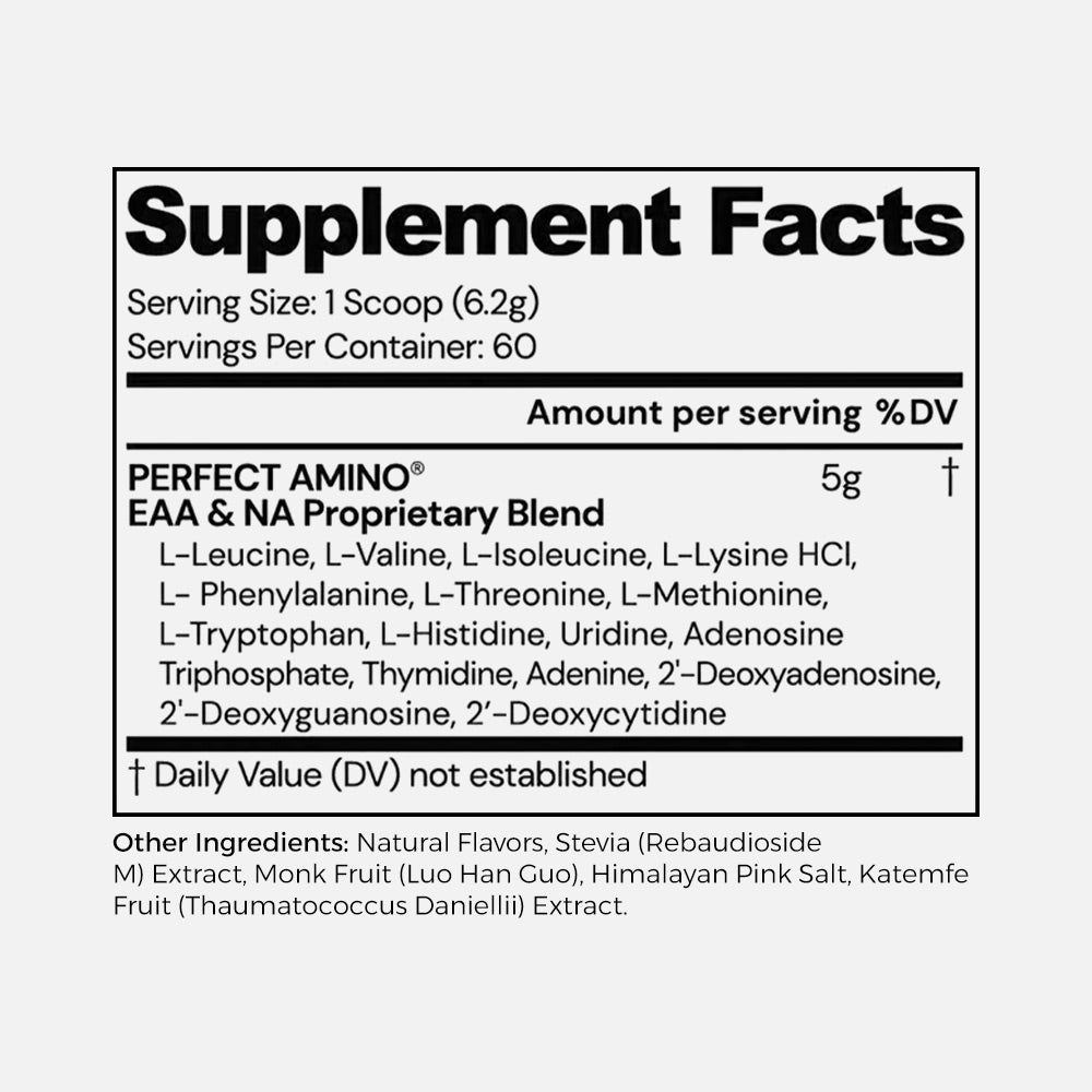 PerfectAmino Essential Aminos - 60 Servings Powder