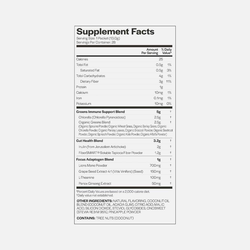 Performance Greens Powder 28 Packets (Coconut Pineapple)