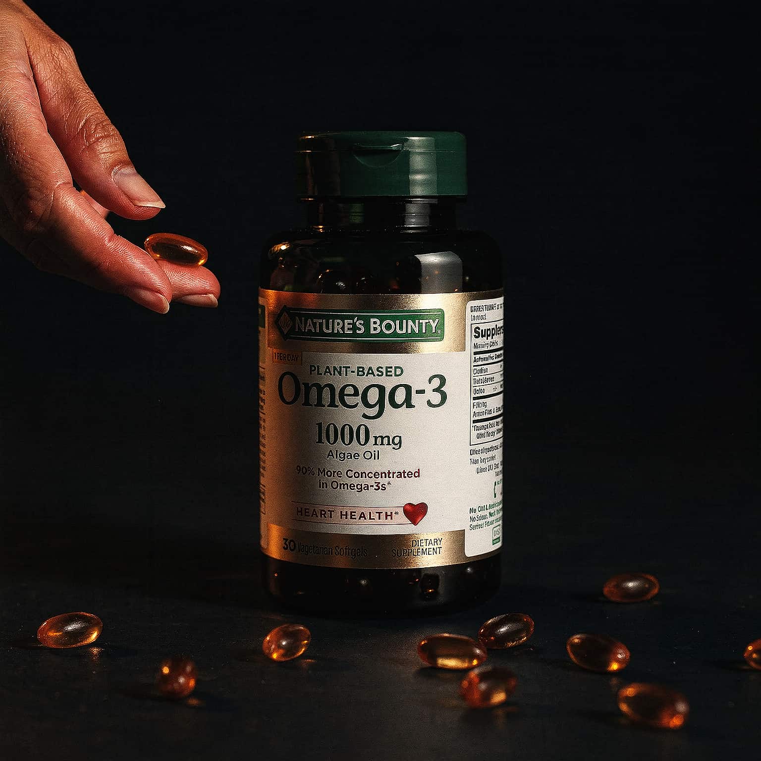 Plant-Based Omega-3 520mg - 30 Vegetarian Softgels