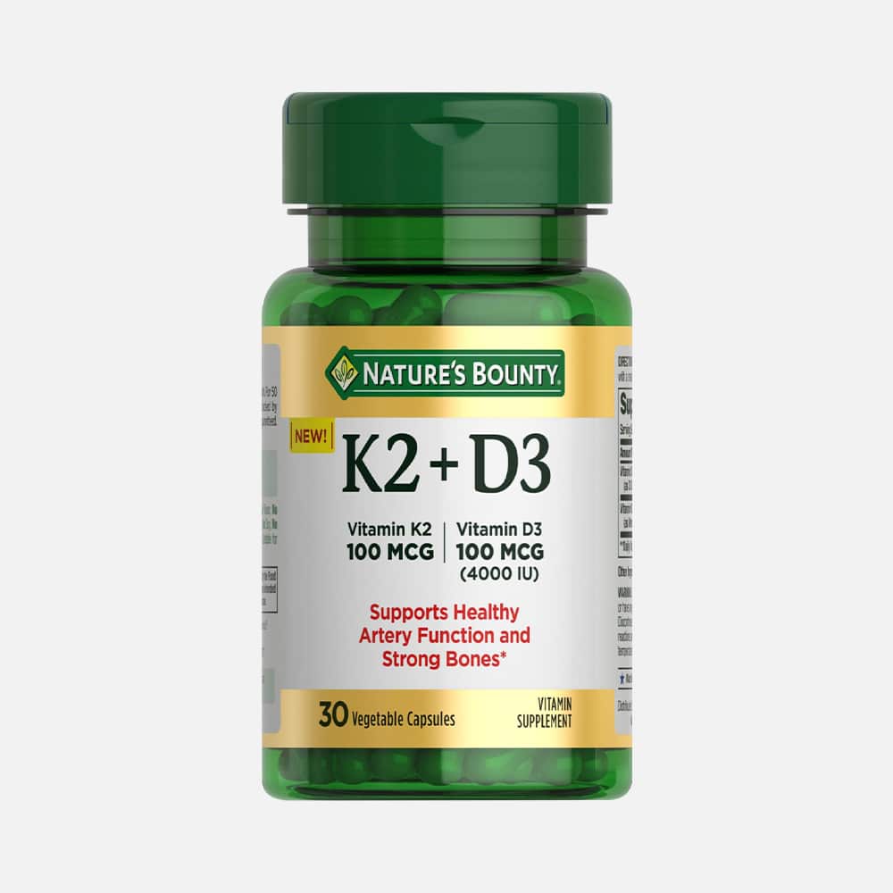 Vitamin D3 4000 IU & K2 100mcg - 30 Veg Capsules