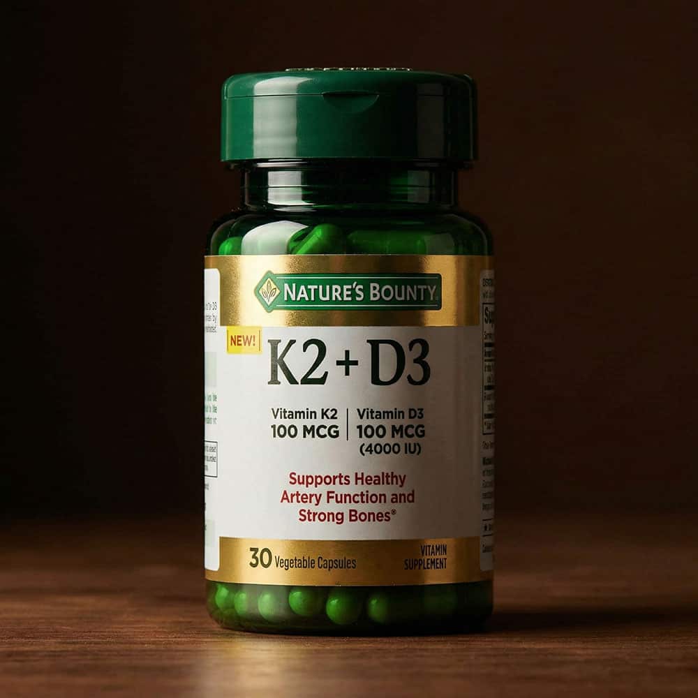 Vitamin D3 4000 IU & K2 100mcg - 30 Veg Capsules