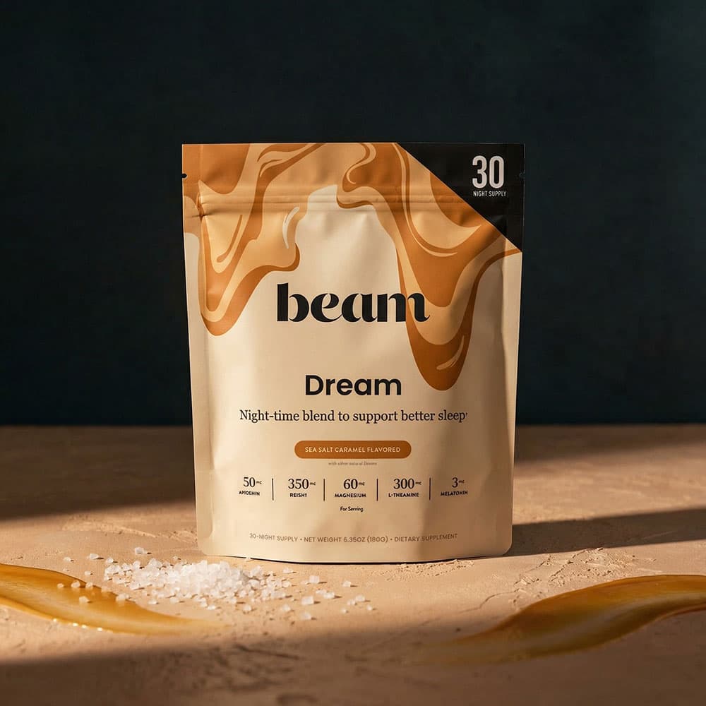 Beam Dream Sleep Powder 30 Servings Drink Mix - Sea salt caramel flavor