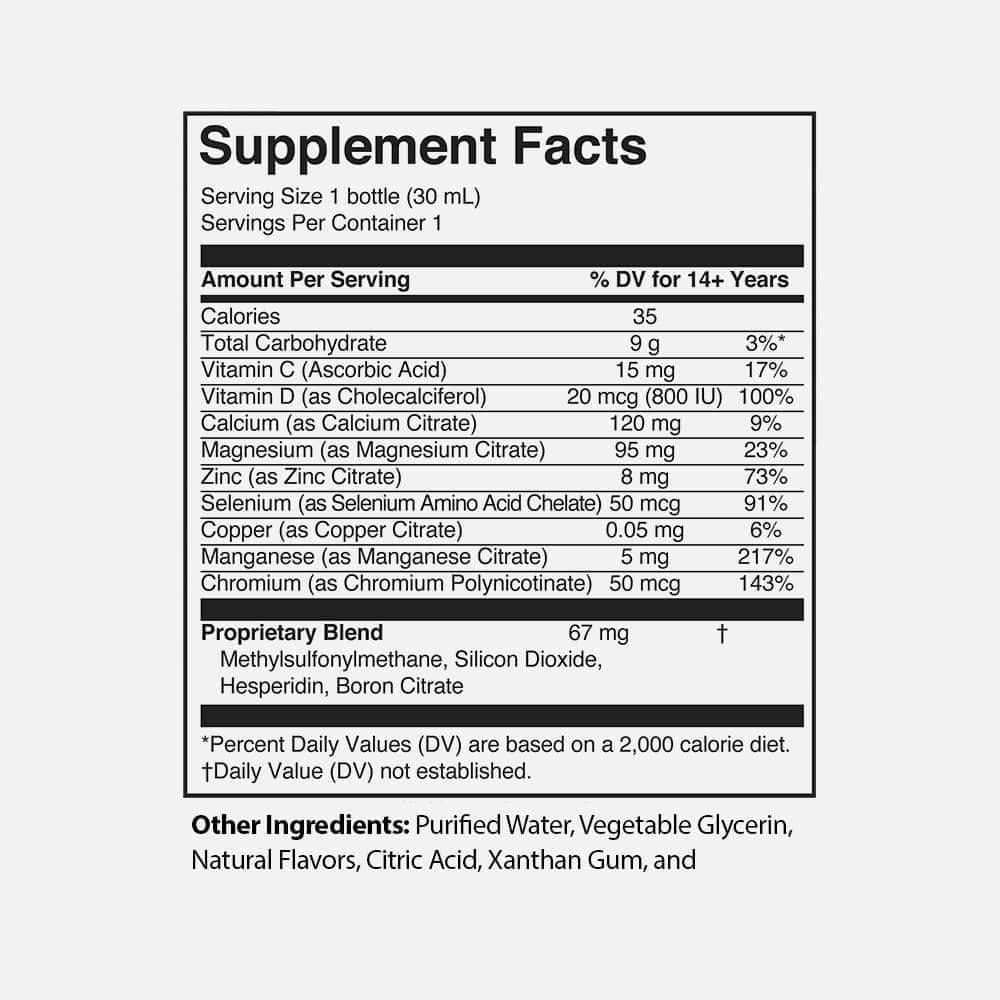 Liquid Nighttime Multimineral 1oz - 8 Travel Packs