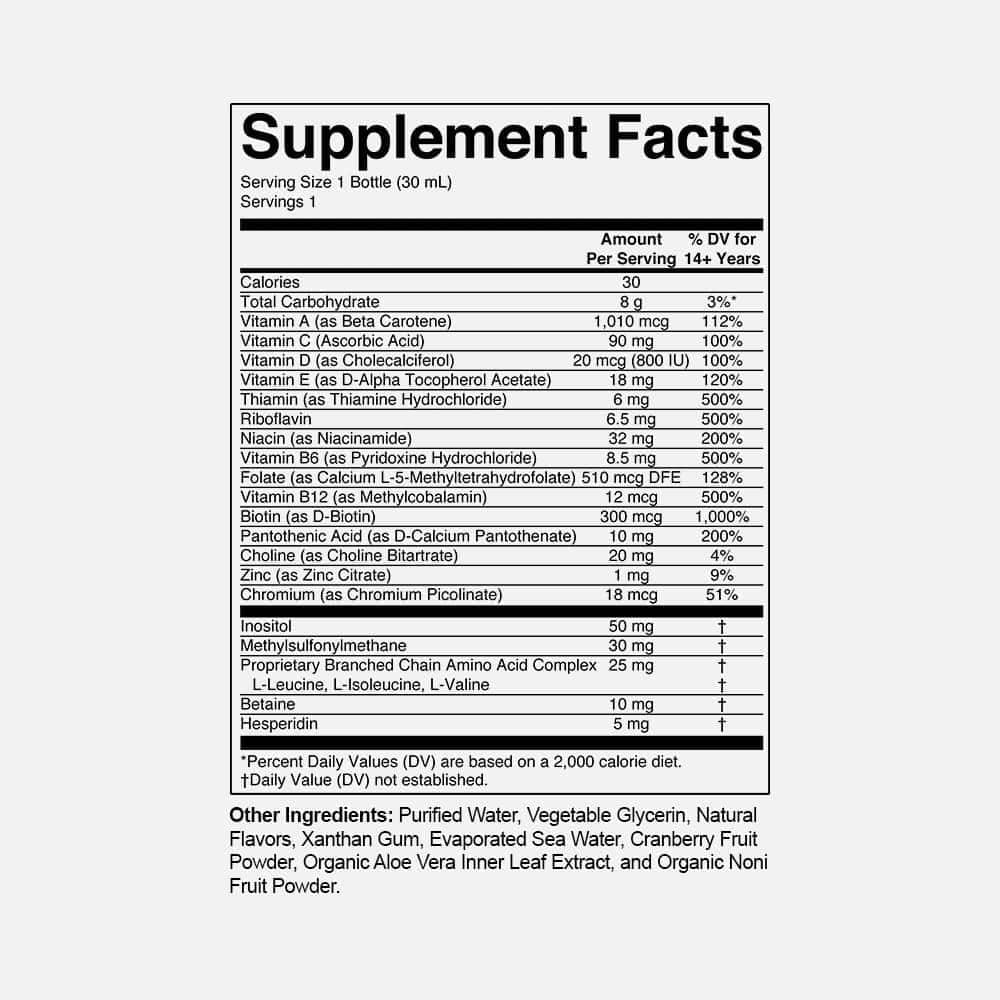 Liquid Morning Multivitamin 1oz - 8 Travel Bottles