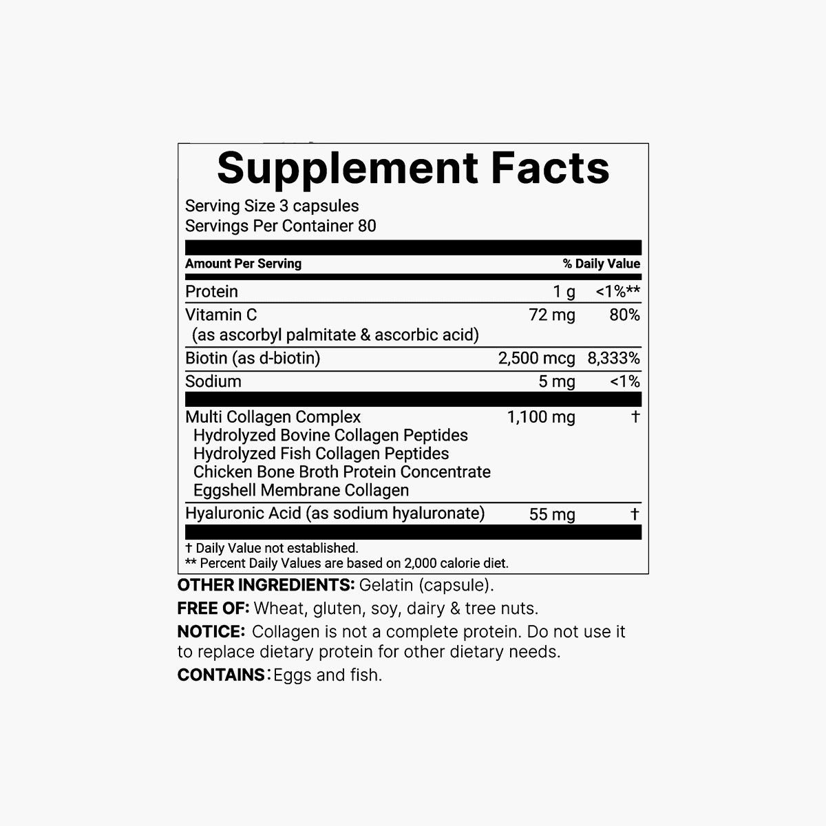 Multi Collagen with Biotin & HA Capsules