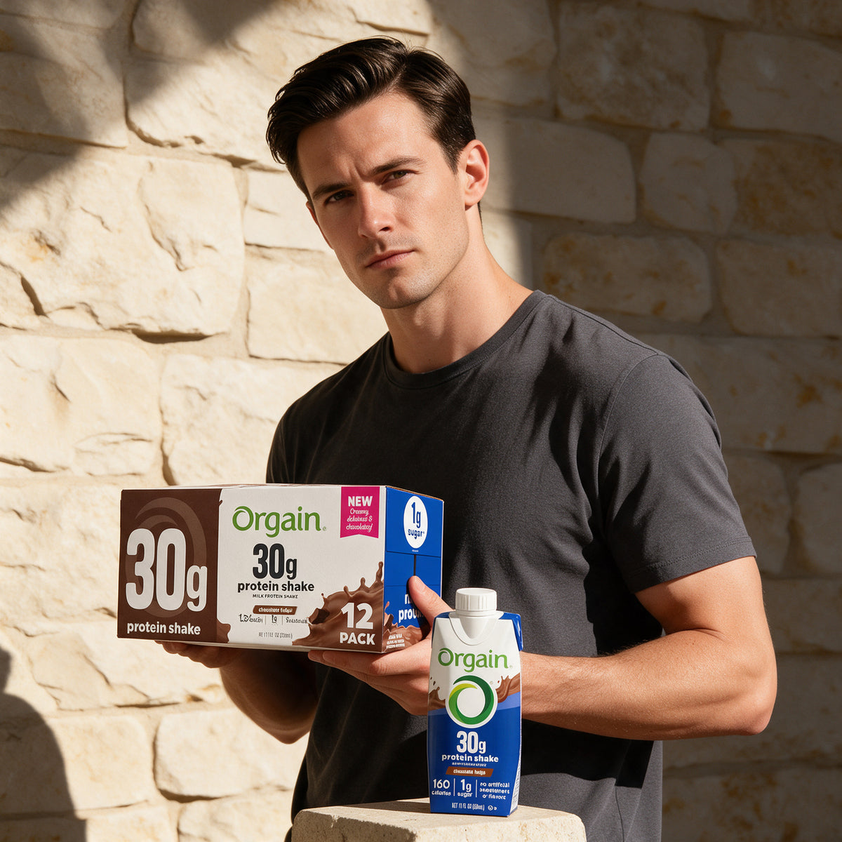 Orgain - 30g High Protein Shake - Chocolate Fudge - 12 x 11 fl oz