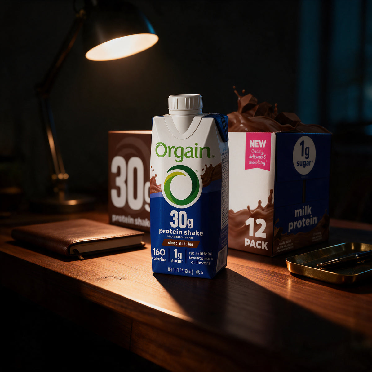 Orgain - 30g High Protein Shake - Chocolate Fudge - 12 x 11 fl oz