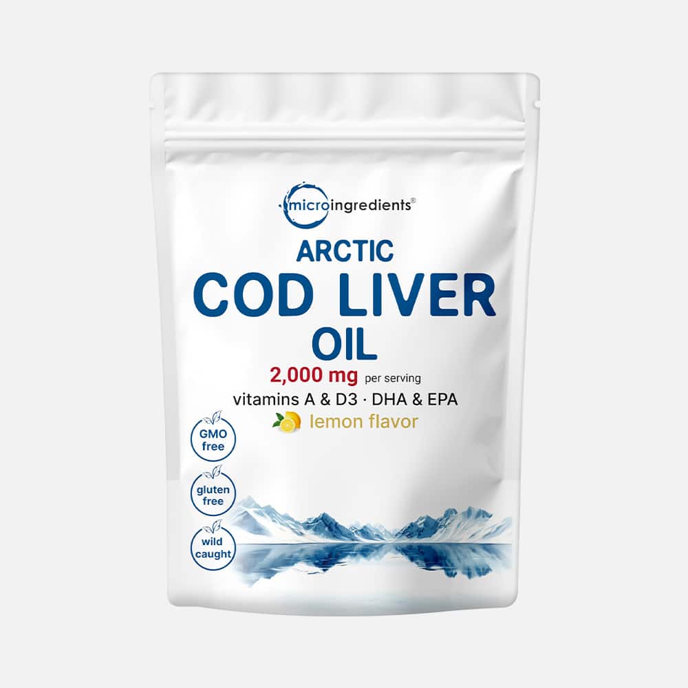 Cod Liver Oil 2000mg - 360 Softgels (Lemon)
