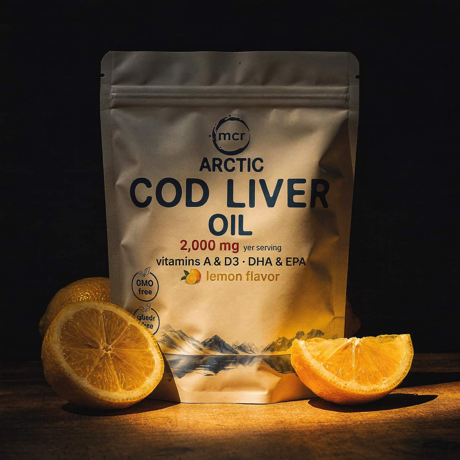 Cod Liver Oil 2000mg - 360 Softgels (Lemon)
