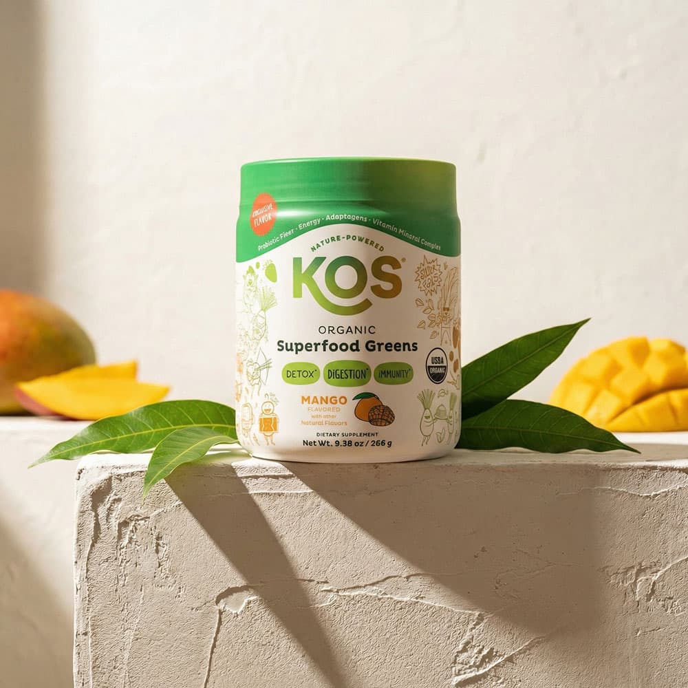 Organic Superfood Greens Powder - 28 Servings (Mango)