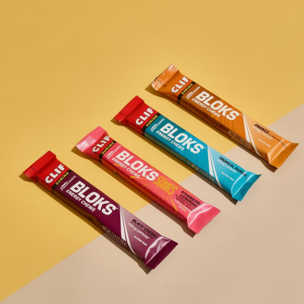 Clif Bloks Energy Chews with Caffeine - 8 Pack