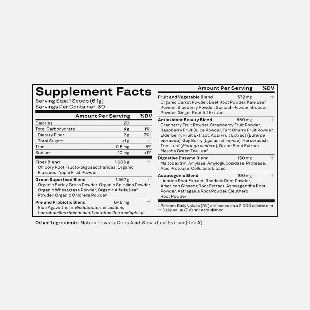 Bloom Greens Superfood Powder (Orange Passionfruit) - 30 Servings
