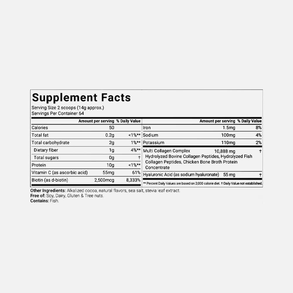Multi Collagen Peptides - Chocolate